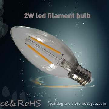 New Design LED Candle Light C35 COB 2W Filament Bulb